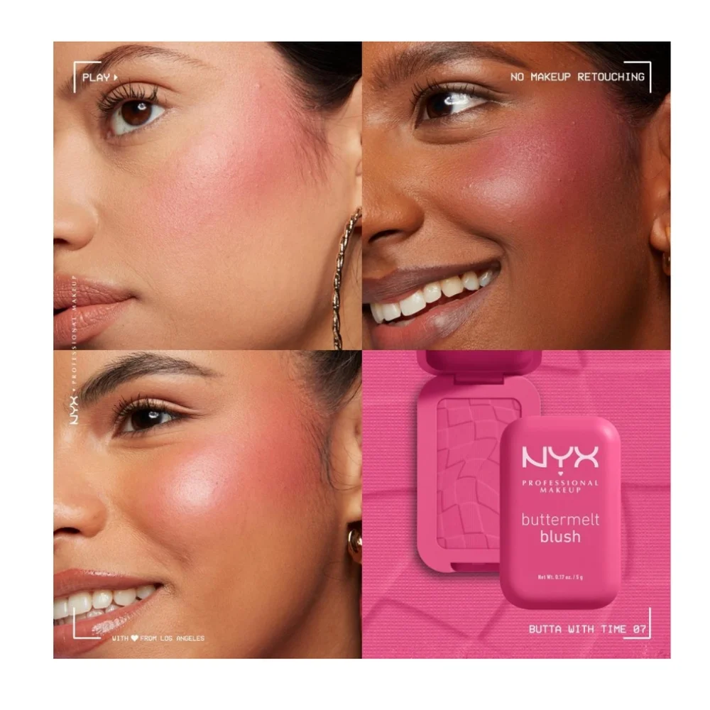 NYX Buttermelt Blush Shade:Butta With Time 🩷 ✨watermelon with cool undertone✨